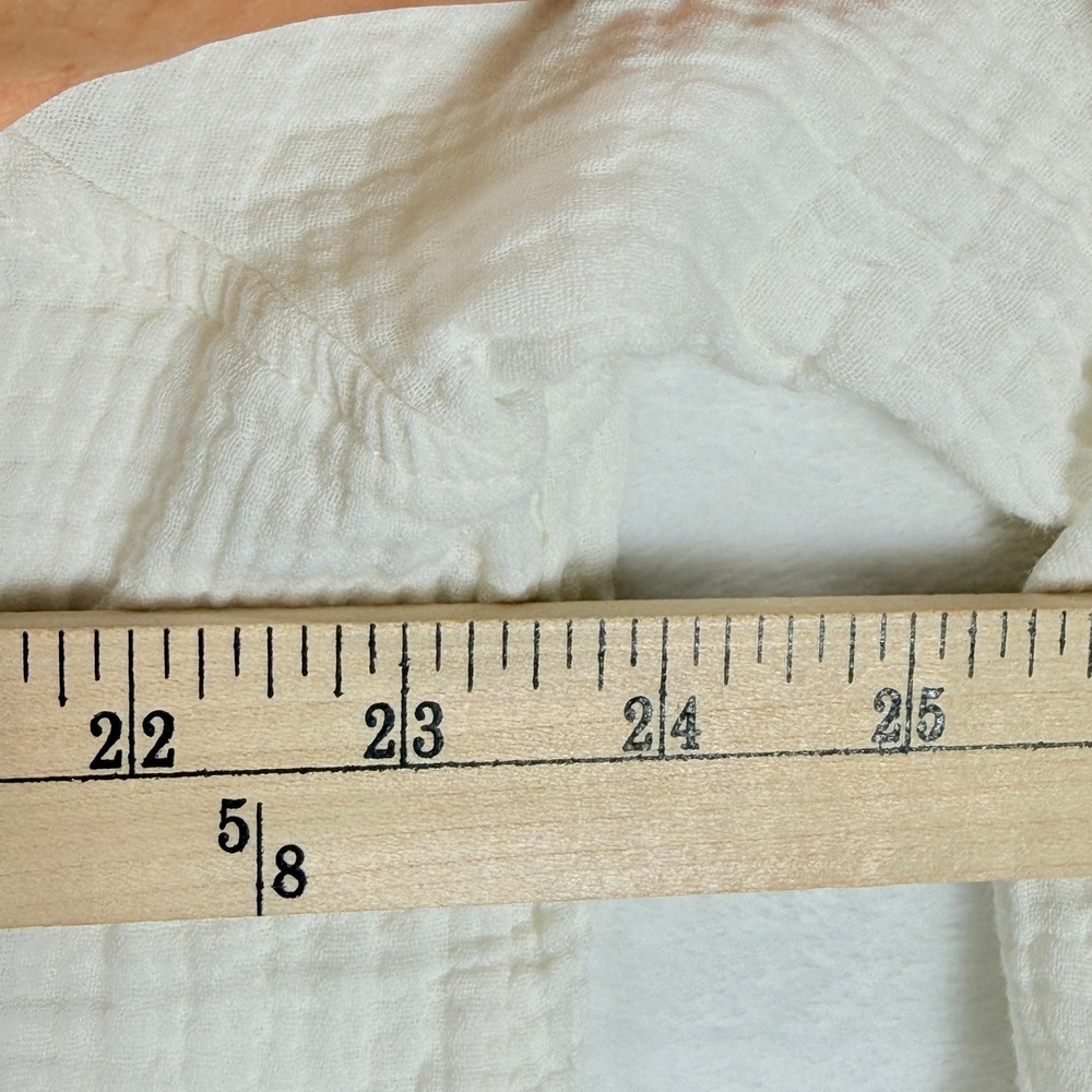 We The Free Free People White Cotton Gauze Oversized Button Down Shirt Small - Picture 7 of 9